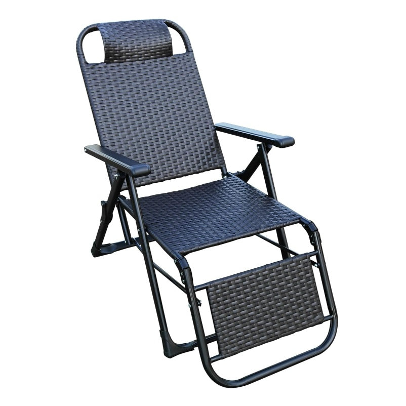 A6891,Outdoor Foldable Reclining Rattan Chair