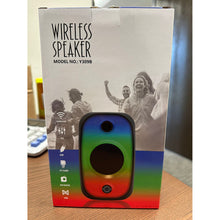 Load image into Gallery viewer, A1078, Bluetooth Wireless Speaker with RGB Lights 8&quot;(Y309B)  .C24. &amp;
