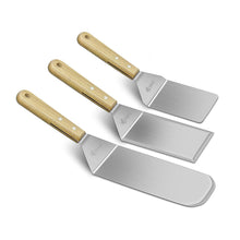 Charger l&#39;image dans la galerie, A6138, BBQ Grill Stainless Steel Spatulas 3 set @
