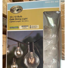 Load image into Gallery viewer, A6190, 12 ft 12-Bulb Cafe String Light  .C5. &amp;
