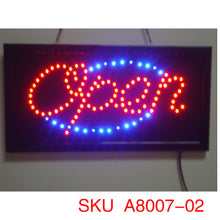 Charger l&#39;image dans la galerie, A8007, LED Open Sign 10x20inch, 3 Kinds   @
