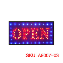 Charger l&#39;image dans la galerie, A8007, LED Open Sign 10x20inch, 3 Kinds   @
