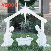 Cargar imagen en el visor de la galería, A6155， Outdoor  Nativity&amp;Angel  Set     &amp;
